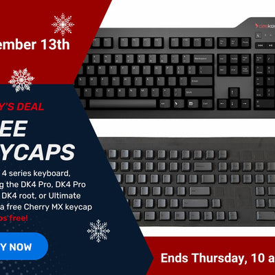 Free Keycap Set with DK4 Purchase! 4 Days of Deals: Deal #2!