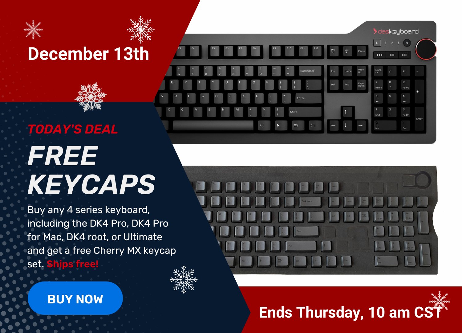 Free Keycap Set with DK4 Purchase! 4 Days of Deals: Deal #2!