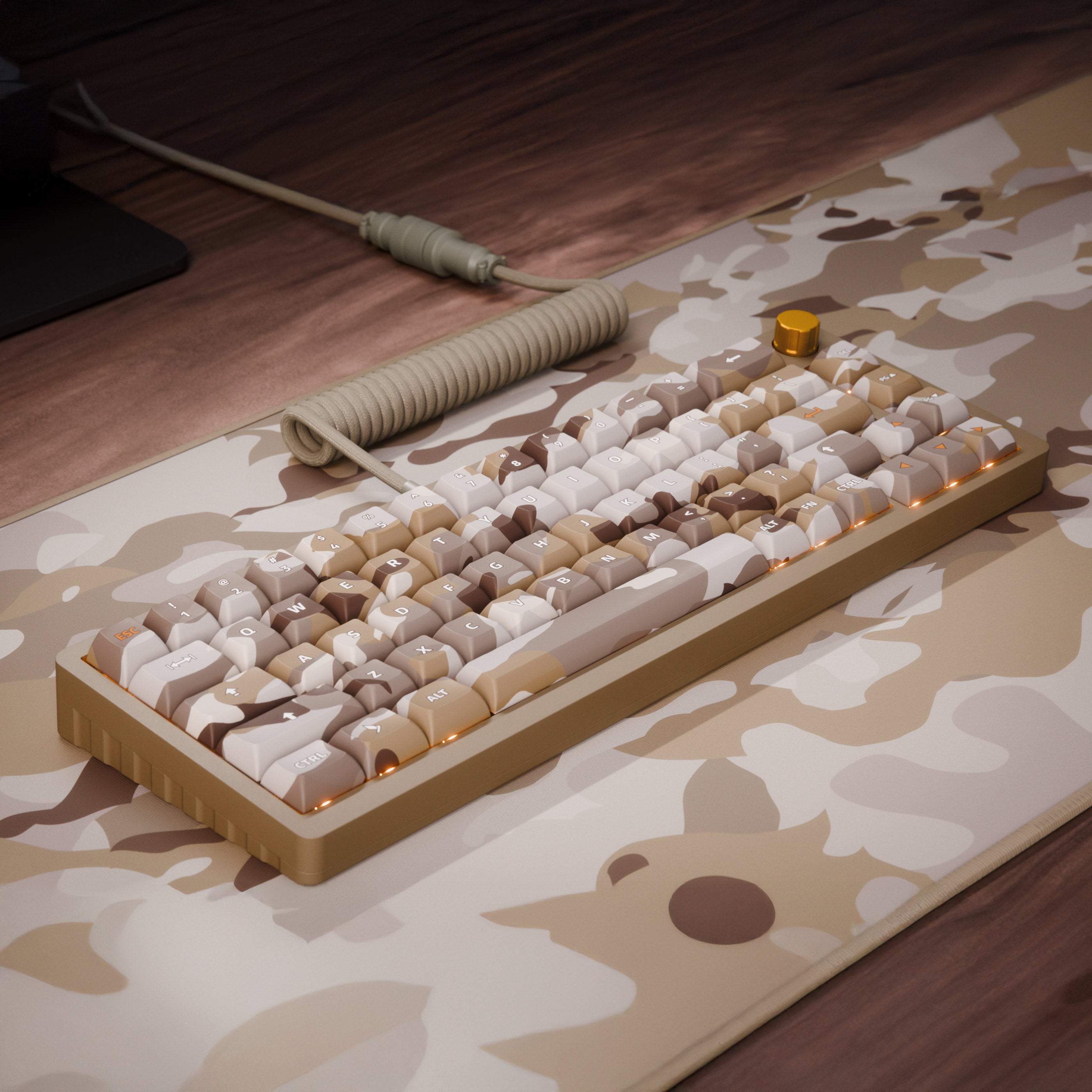 DeltaForce 65: Full Metal Camo Mechanical Keyboard