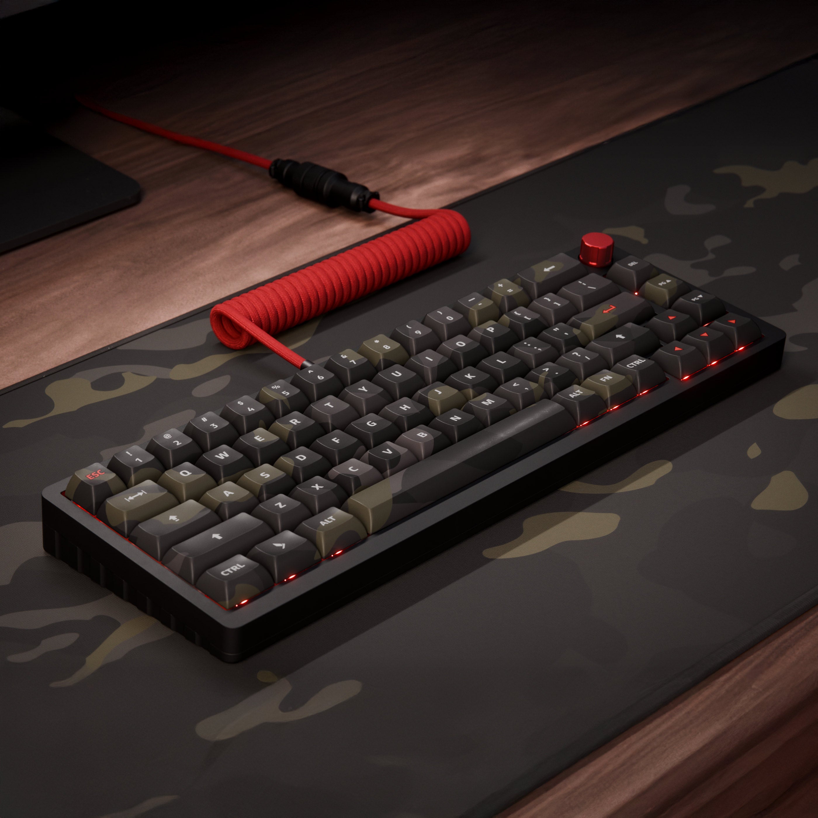 DeltaForce 65: Full Metal Camo Mechanical Keyboard