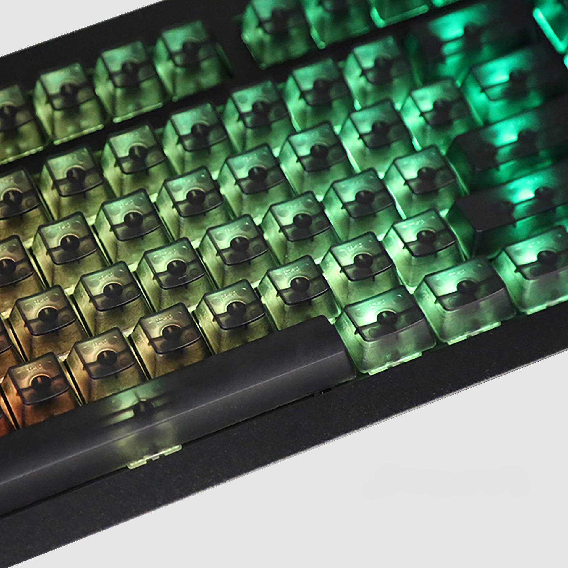Blank 108 Key Cherry MX Black Keycap Set for Unlit, RGB and Backlit Keyboards