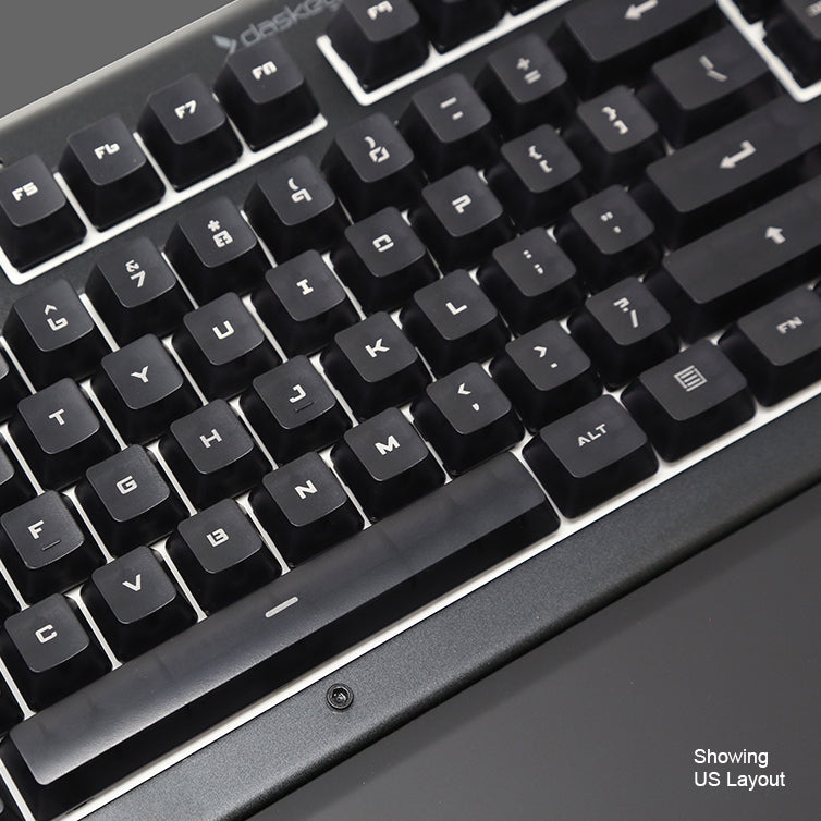 Das Keyboard Modern Font English RGB Keycap Set for Gamma Zulu Switches (Translucent)
